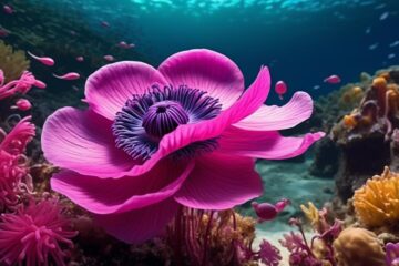 colorful sea anemone species