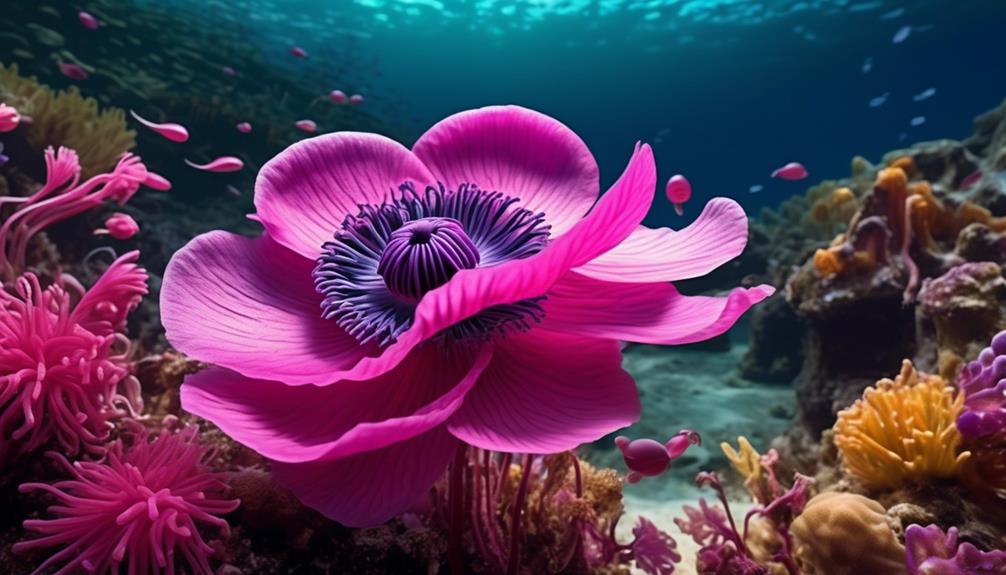 colorful sea anemone species