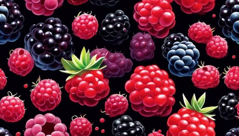 contrasting flavors in berries