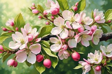 promising symbol apple blossom