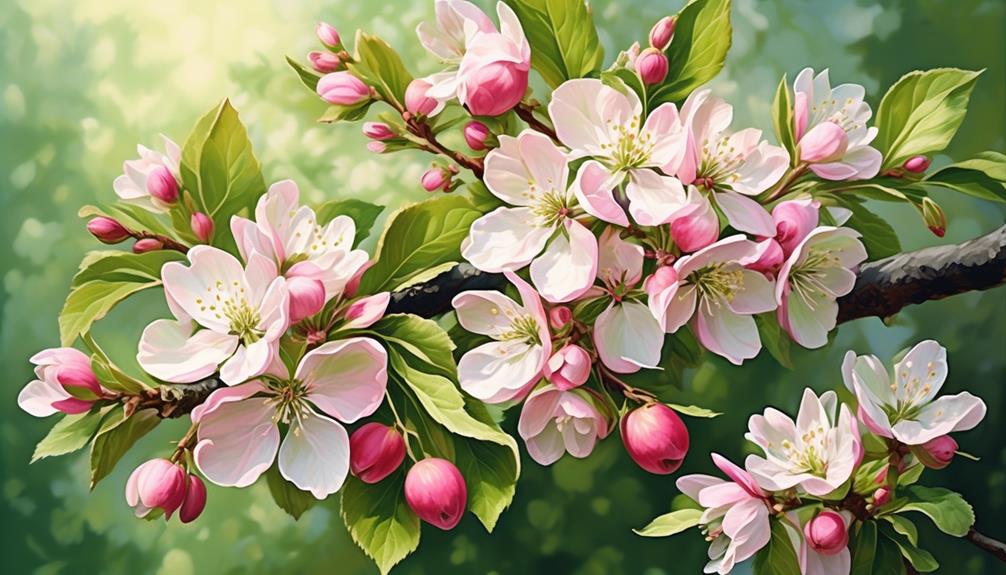 promising symbol apple blossom