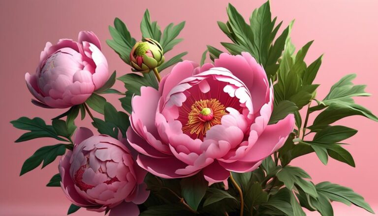 symbolic peony blooms prosperity