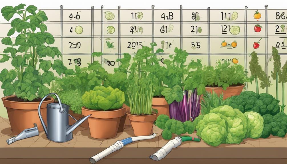 optimal watering for vegetables